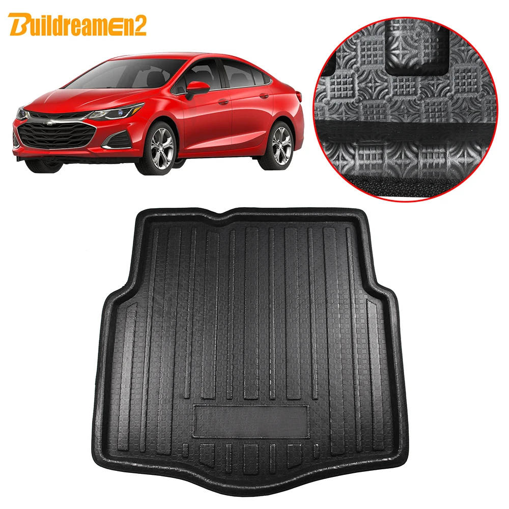 

Buildreamen2 Car Tail Trunk Mat Floor Tray Boot Liner Cargo Mud Carpet Pad Styling For Chevrolet Cruze Sedan 2015 2016 2017 2018