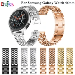 Luxury Watchband For Xiaomi Watch S3 Strap For Samsung Galaxy Watch 46mm SM-R800  band Width 22mm WatchStraps Metal Wristband