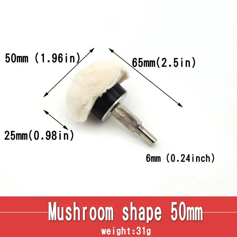 Stücke 6mm Schaft Kegel Pinsel Baumwolle Tuch Polieren Rad Montiert Klappe Für Schmuck Metall Spiegel Polieren Bohrer Dremel Rotary werkzeuge