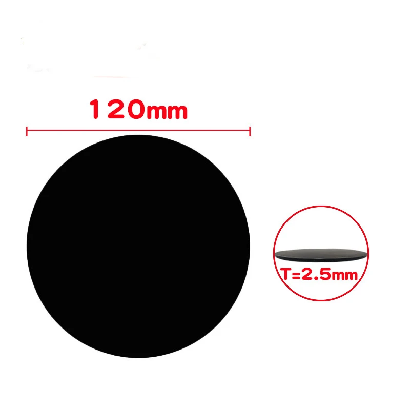 Round Black Red  Car Silicone Anti Slip Mat Dashboard Mobile Phone MP3 GPS Sunglasses Holder Mount Bracket Non-Slip