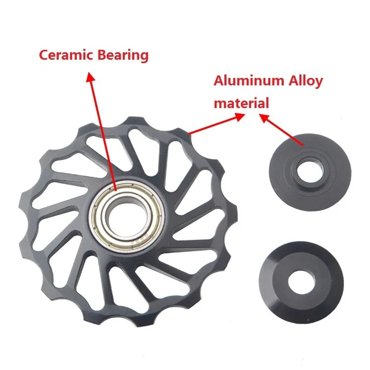 11T MTB Bike Ceramic Pulley Road Bicycle Jockey Wheel Ceramic Bearing Pulley Rear Derailleur MTB Jockey Wheels