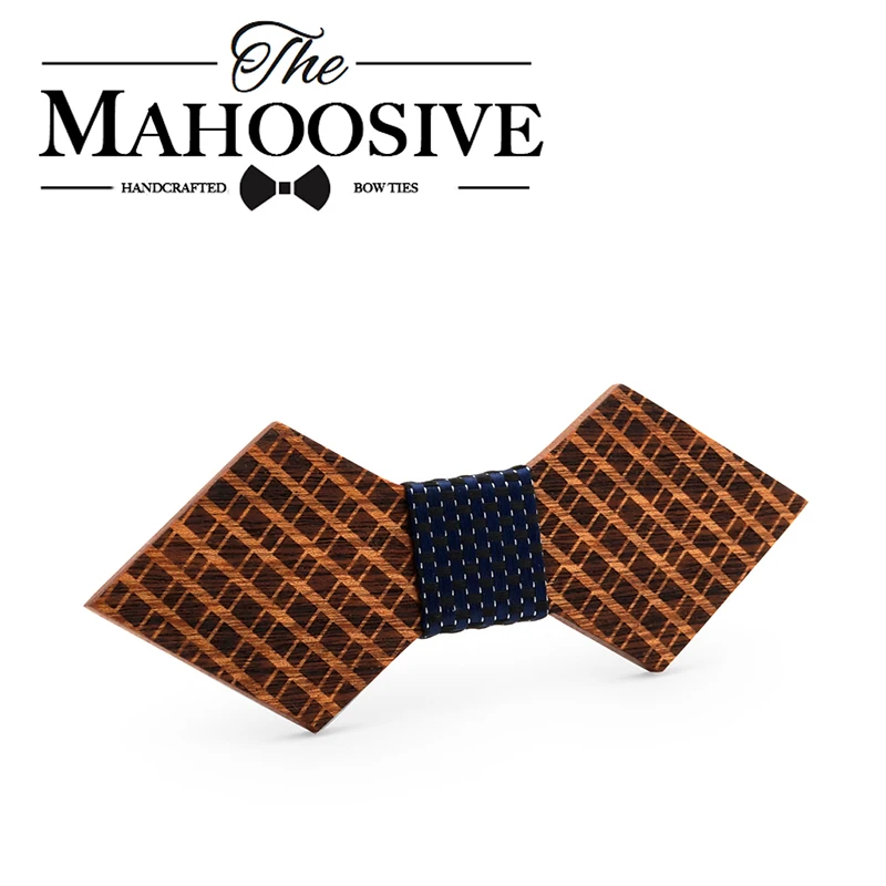 

Mahoosive Men Handmade Hardwood Wooden Bow Tie Marriage Wedding Krawatte Bow Ties For Men Butterfly Cravat Wood Bow Tie