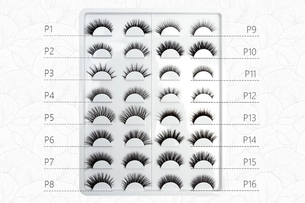 Seashine Mink Eyelashes 3D Mink Lashes Thick HandMade Full Strip Lashes Cruelty Free Korean Mink Lashes 16 Style False Eyelashes