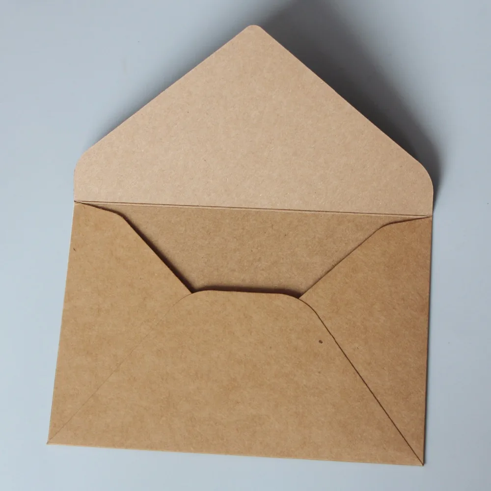 Picky Bride Vintage Wedding Invitations Envelope Kraft Paper Envelopes - Set of 50 pcs image 3