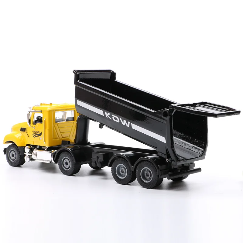 Exquisite 1:50 dump truck alloy model,simulation engineering construction vehicle,children\'s die-casting metal toy,free shipping