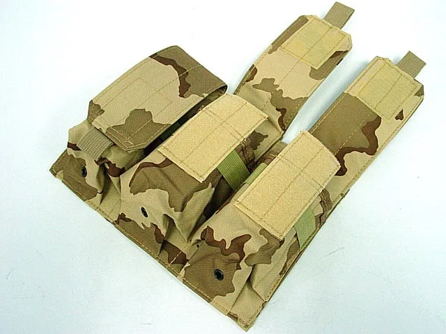 Molle Tactical Triple Mag Magazine Pouch Bag For M4/M16 Rifle Gun Bullet Holder Army Green ACU MC Hunting Accessories 5.56mm