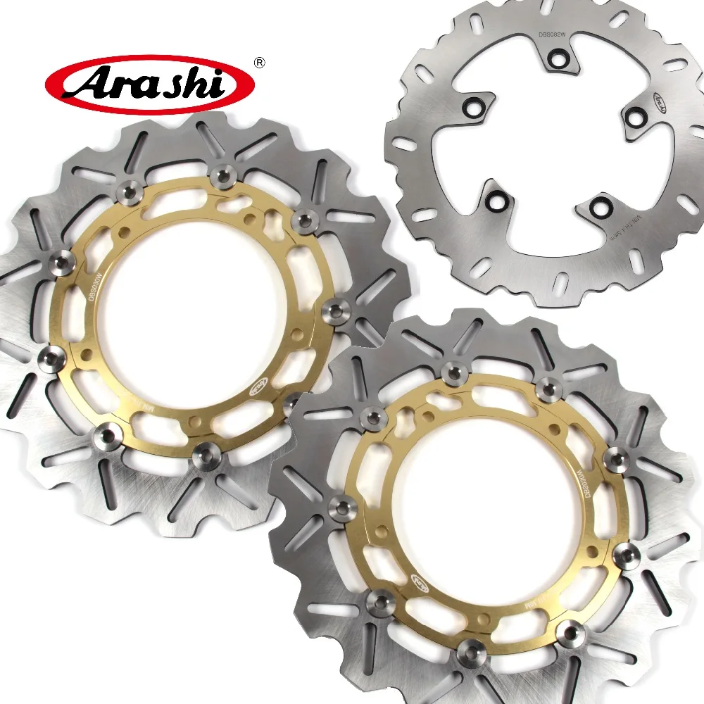 ARASHI For YAMAHA FZ6 2004-2008 FAZER CNC Front Rear Brake Rotors Brake Disc FZ 6 FZ600 2005 2006 2007 FZ-6 FAZER  S2 MT03 MT-03