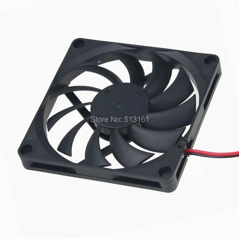 Imagem -06 - Gdstime 12 v 2pin cm 80 mm 80x80x10 mm Brushless dc Ventilador de Refrigeração Caixa do Computador Cpu Dissipador de Calor do Radiador Refrigerador 8010 100 Peças Lote