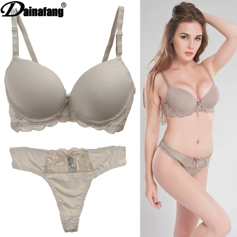 

DaiNaFang Bra Sets Luxurious Saturated Lace Underwear Women From The Rear Overhead Hair Without Lining Female Lingerie