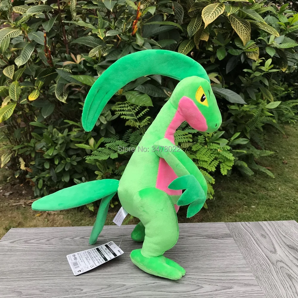 Regalo di bambola morbida del fumetto del giocattolo farcito di Grovyle della peluche di Pokemon da 13 pollici