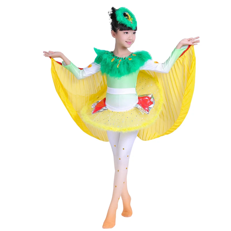 cuckoo bird dance costumes for girls performance clothing animal cosplay costumes halloween cosplay children's day dance