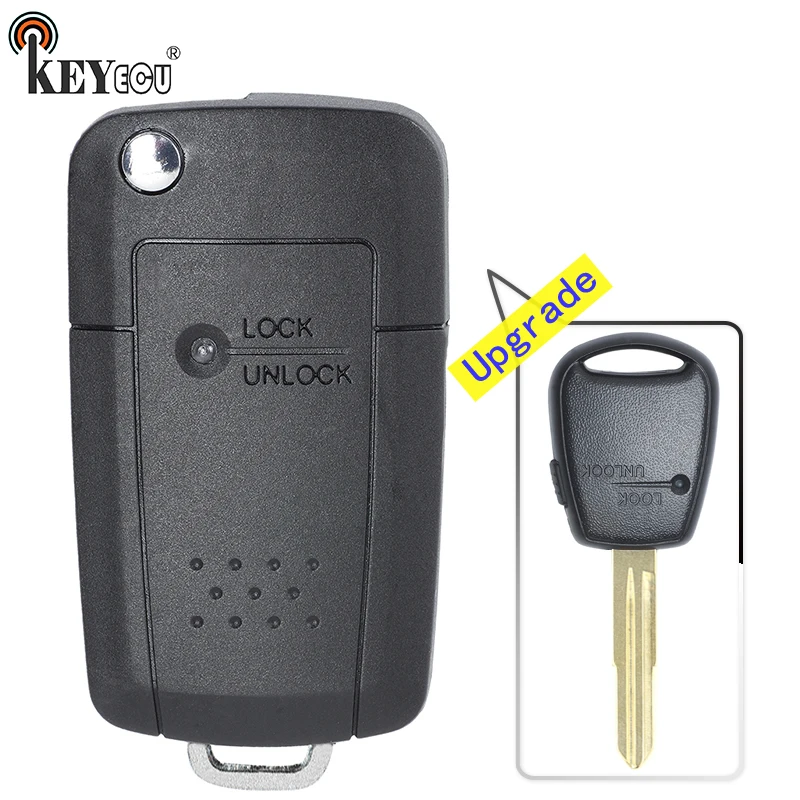 KEYECU for Hyundai Accent Getz Verna 1 Button Modified Flip Remote Key Shell Case FCC: SEKS-02TX,P/N: 81996-1C300, 81996-1C630