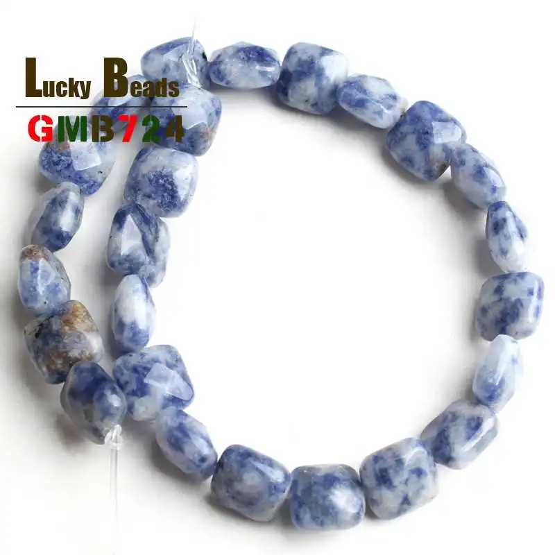 Natural Opal/Blue Sodalite/Unakite/Aventurine Stone Beads 8*8mm Square Loose Bead For Jewelry DIY Making Bracelet Necklace 7.5\'\'