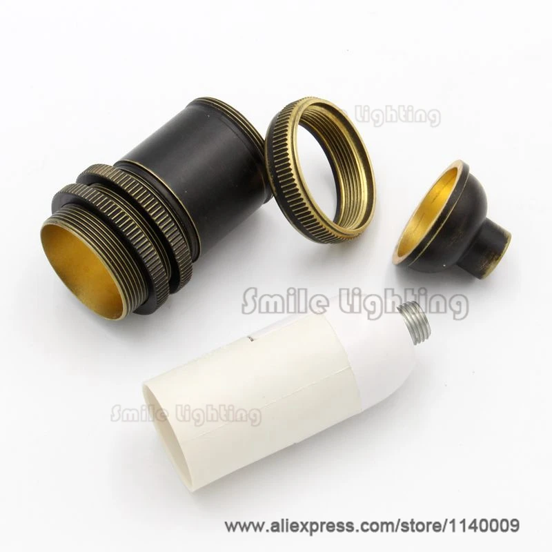 110-250V CE E14 Brass Vintage Lamp Base Retro Lamp Holder Socket Incandescent Bulb Holder Fittings