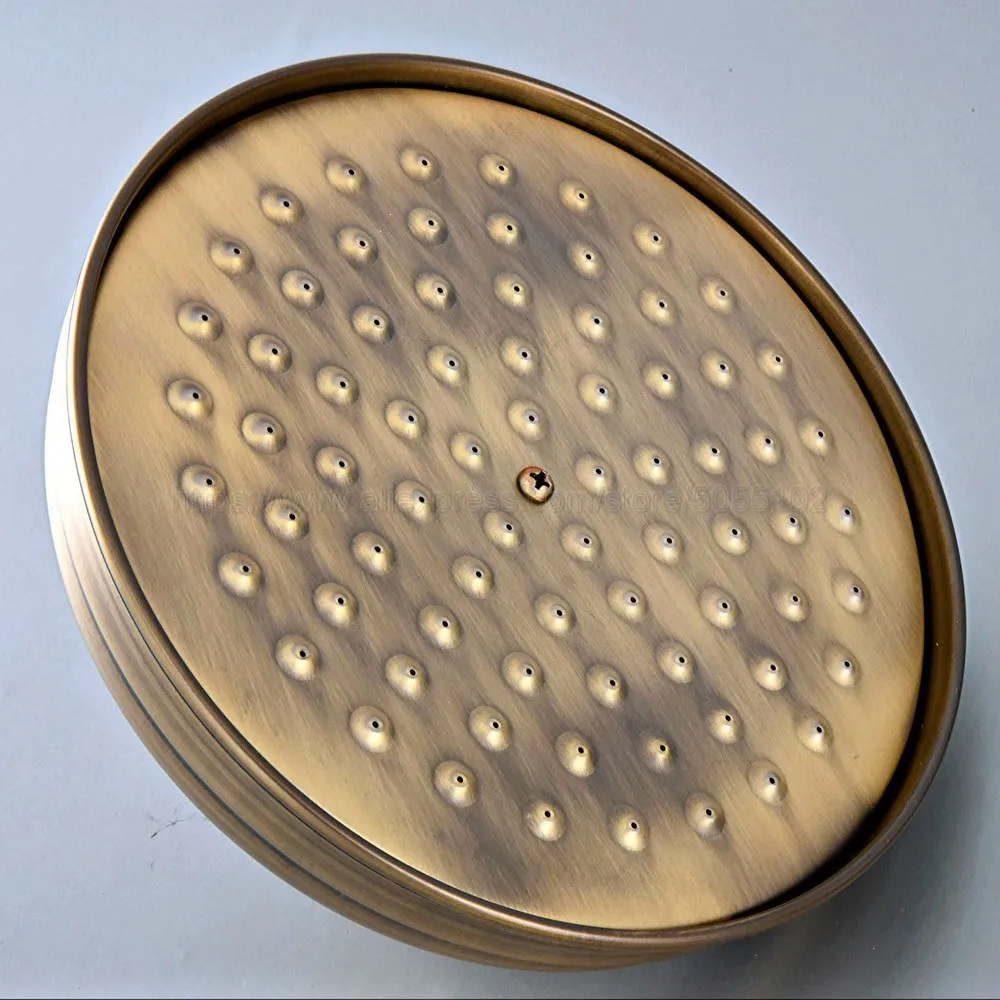8 inch Anitque Brass Copper Round Bathroom Rain Shower Head Home Bathroom Product (Standard 1/2\