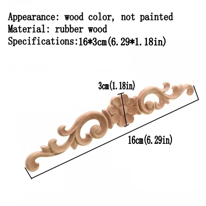 Dongyang Wood Carved White Floral Applique image