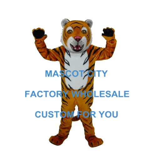 

Custom Made Tiger King Mascot Costume Wild Animal Theme Adult Size Carnival Party Mascotte Outfit Suit Fit Fancy Dress SW964
