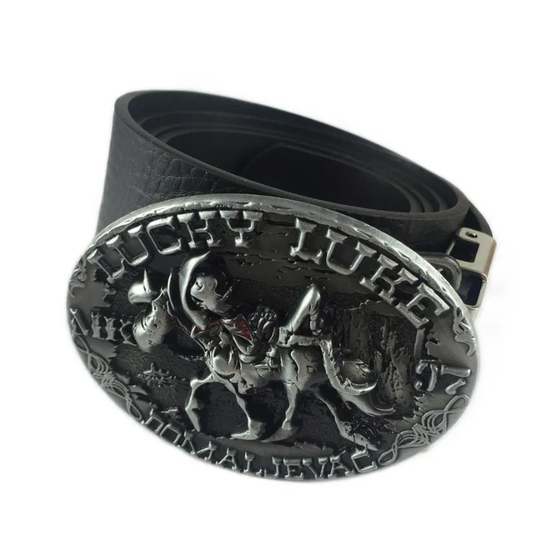 Retro Metal Carving Cowboy Belt Buckle Super Cool Jeans Accessories Fit 3.8CM-4CM Belt Best Man Gift