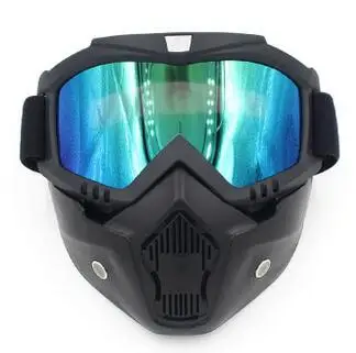 Hot Sales Modular Mask Detachable Goggles And Mouth Filter Perfect for Open Face Motorcycle Half Helmet or Vintage Helmets