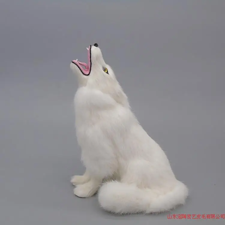 

Simulation wolf polyethylene&furs wolf model funny gift about 25cmx19cm