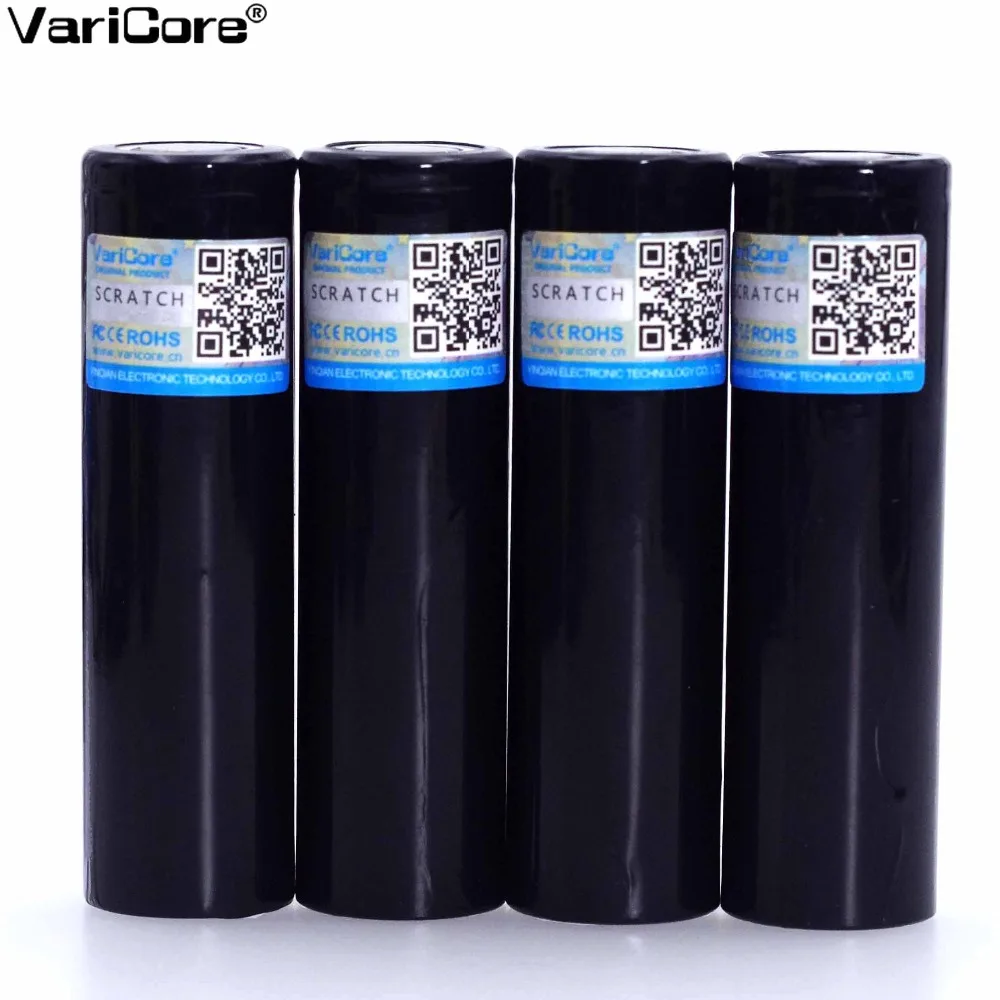 4pcs VariCore Original New V-34 18650 3.7V 3400mA Rechargeable lithium battery Light Flashlight batteries LED light battery