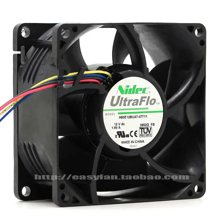 

NEW NIDEC 8038 12V 1.60A H80E12BUA7-07T11 FOR DELL C2100 cooling fan