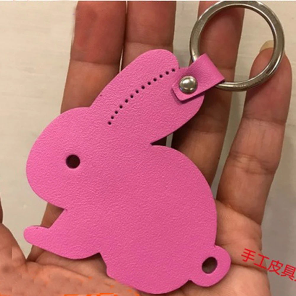 

DIY leather craft rabbit key ring hanging decoration die cutting knife mould hand punch tool set