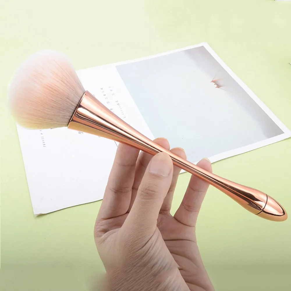Big Size Soft Powder Brush Makeup Brushes Blush Foundation Round Aluminum Beauty Make Up Brushes Cosmetics Face Makeup Wholesale