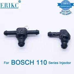 Erikc 10pcs/bag Common Rail Injector Return Oil Backflow Pipe Connector Plastic T L for 110 Series Fuel Injector