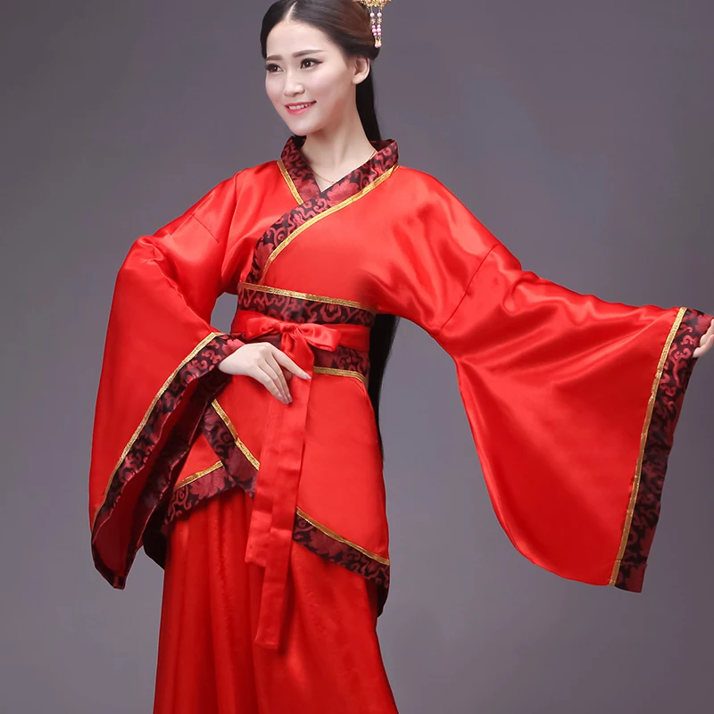 Women Hanfu Dress Dance Costume Female Adult China Traditional Dancer Outfit Chinese Folk Dance Costume Stage Wear S-XXL DL2854