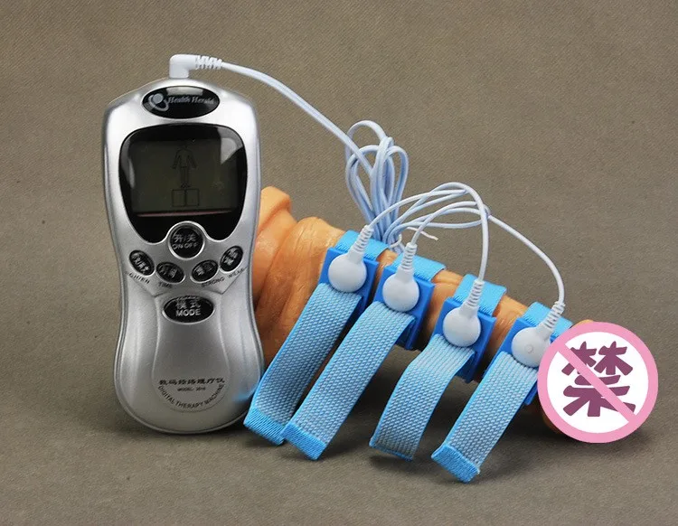 Electric Shock Penis Enlargement Massage Rings Male Electro Penis Cock Rings Enlargers &Pump Kits Medical Sex Toys For Men