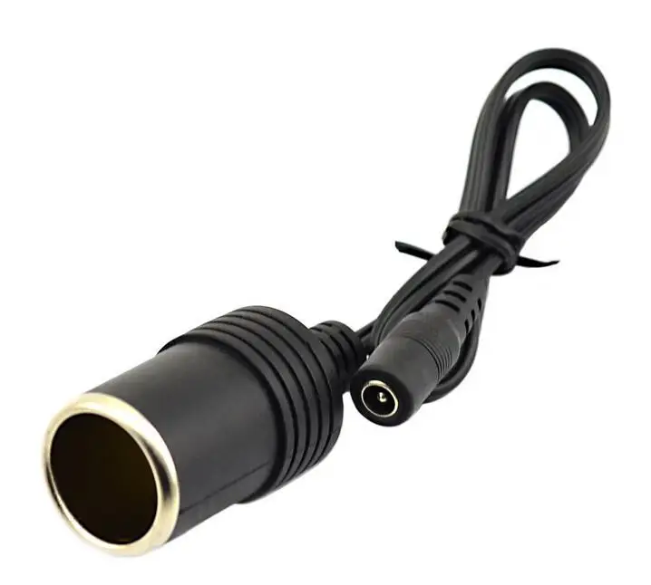 Cigarette Lighter socket  TURN  AC 5.5*2.1  Female/male  Plug  cable extention adapter 30cm