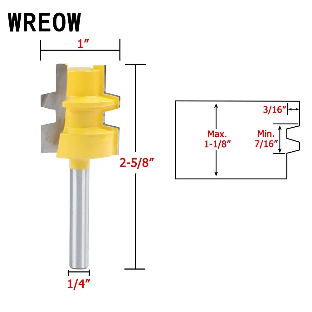 1/4Inch round Shank Edge Trim Router Bit helical gear boring Industrial Woodworking Milling Cutter alloy Tool Tackle