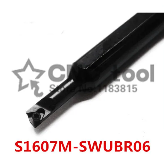 S1607M-SWUBR06,turning tool holder boring bar internal turning tools screw locked mini lathe tool holder for WBGT060102 inserts