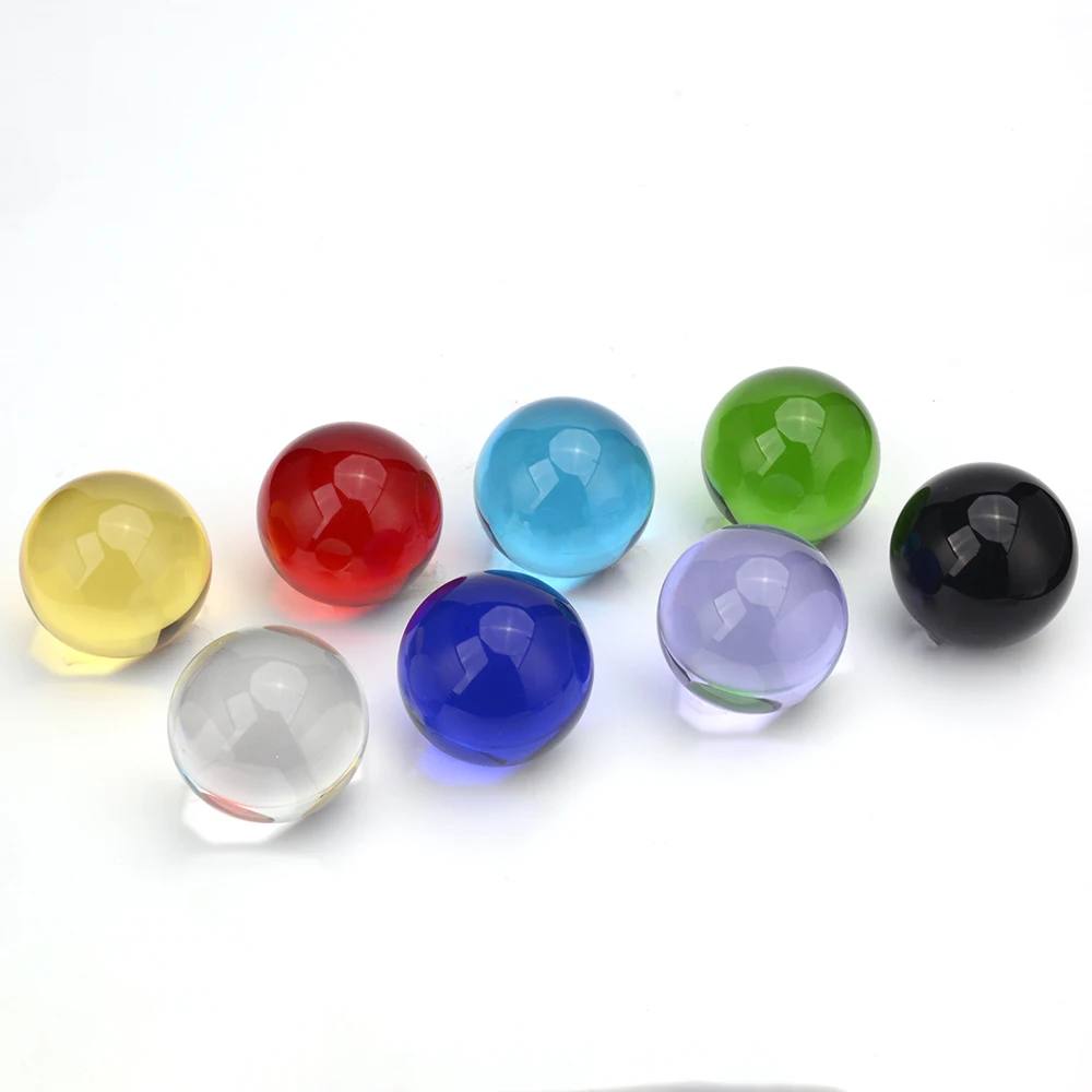 60mm Beautiful Home Decoration Mixcolor Glass Sphere Magic FengShui Pink Crystal Ball&Globe Crystal Paperweight Ball