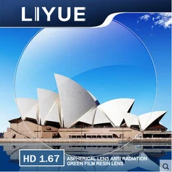 LIYUE korea Technology ENDLESS index 1.67 super thin ASPHERIC lens prescription lenses for Stronger power and presbyopia