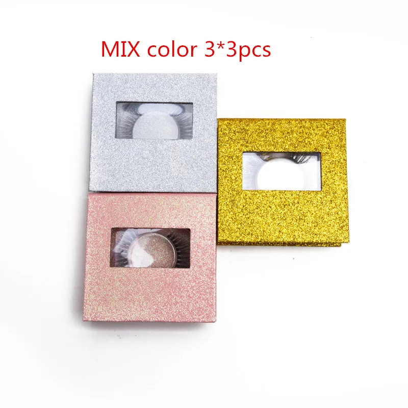 Magnet Shiny Glitter Box Without Strip Eyelash Magnetic Glitter Pink/Gold/Sliver Lash Packaging Placing Eyelashes Free Shipping