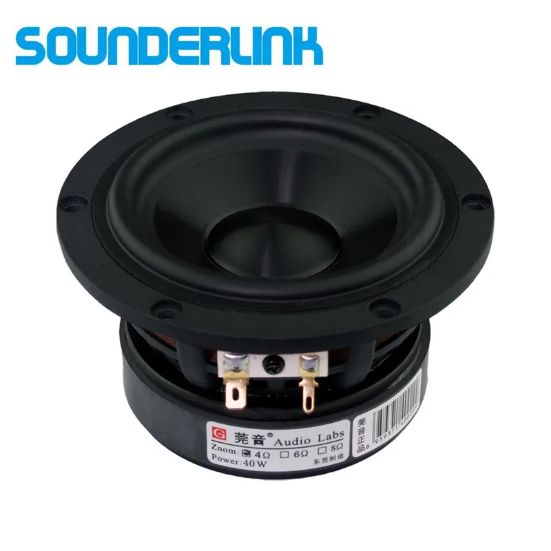 

2PCS/LOT Audio Labs woofer Top end 4 inch Cast aluminum frame Bass subwoofer driver transducer speaker midrange Diy monitor