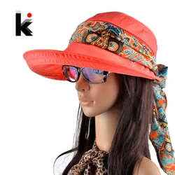 Summer hats for women  chapeu feminino new fashion visors cap sun cap collapsible anti-uv hat 6 colors