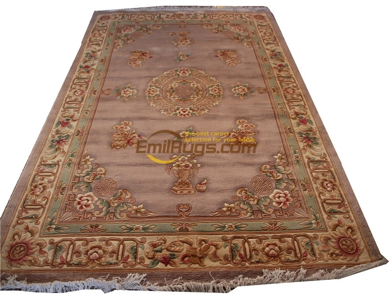 

French Rug Hand Knotted Carpet Wool Knitting Carpets Antique woven floor Rectangularchinese aubusson rug