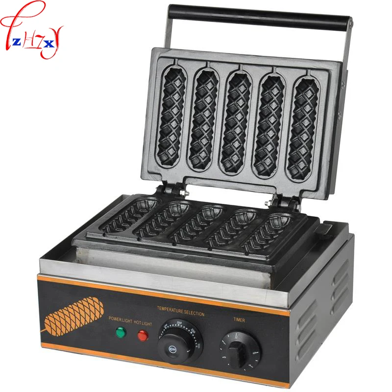 

110V/220V 1500w FY-117 Hot Dog Waffle machine commercial lolly hotdog sausage specs Hotdog Waffle Maker Use Electric 1PC