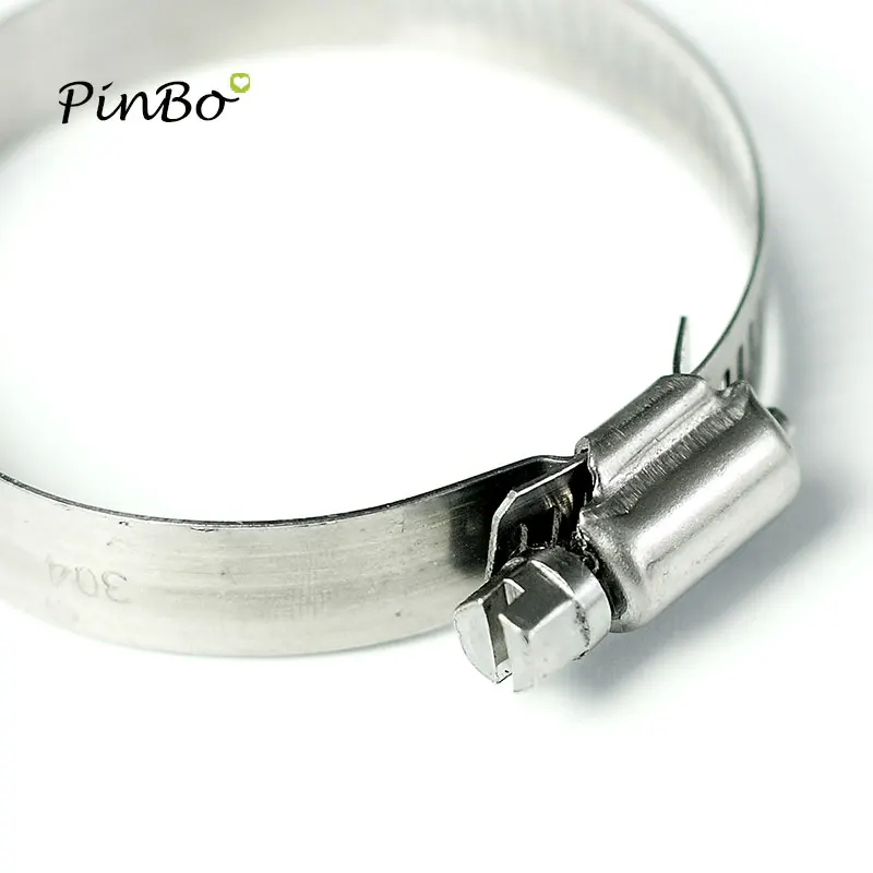 Free shipping 2-20pcs/set all size Stainless Steel 304 Worm Drive high qulity Hose Clamp - Fuel Pipe Tube Clips water