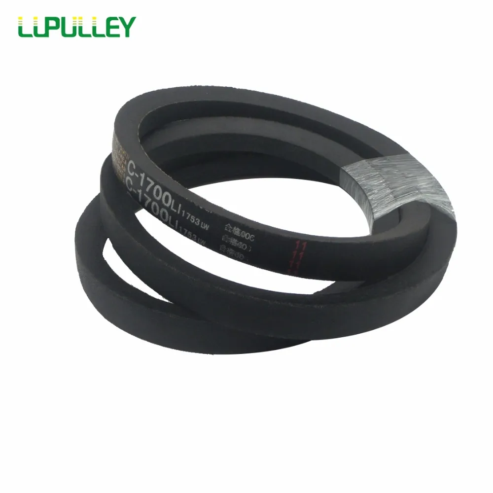 

LUPULLEY V-Belt Type C Machine Transmission Belt C1900/1950/2000/2050/2100/2150/2200/2250/2300/2350 Closed Black rubber drive