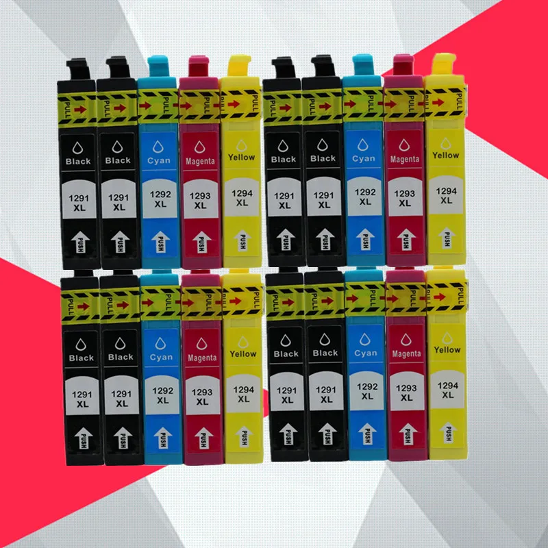 

Совместимый чернильный картридж 20PK T1291 T1295 T 1291 для принтера EPSON 129XL 12XL stylus SX235W SX425W SX420W SX438W SX525WD SX535WD