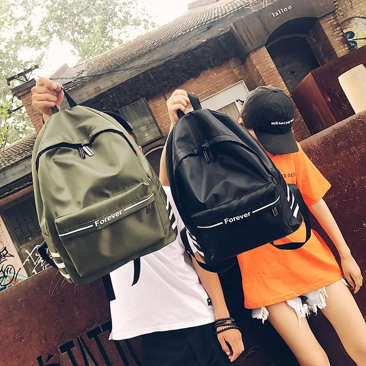 Unisex Simple Colour Nylon Women Backpack Students School Bag For Women Girl Rucksack Mochila Escolar Women Backpack