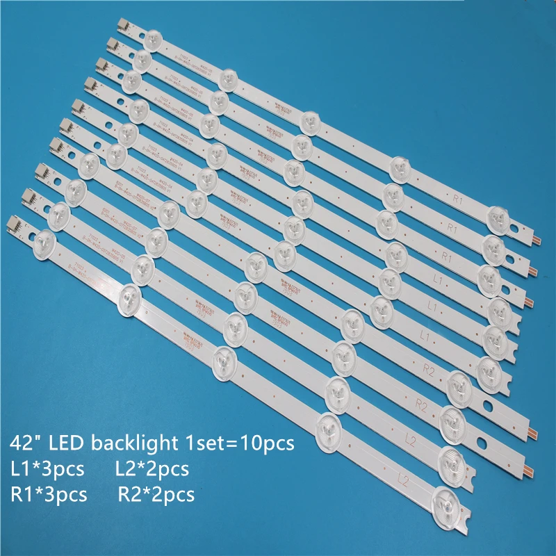 10 Pieces/lot New LED backlight bar for 42