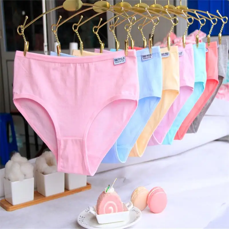 Fashion Sexy Underwear Women Panties Cotton Briefs Ladies Panties Breathable Underpants Girls Knickers for Female XXL Pink Panty