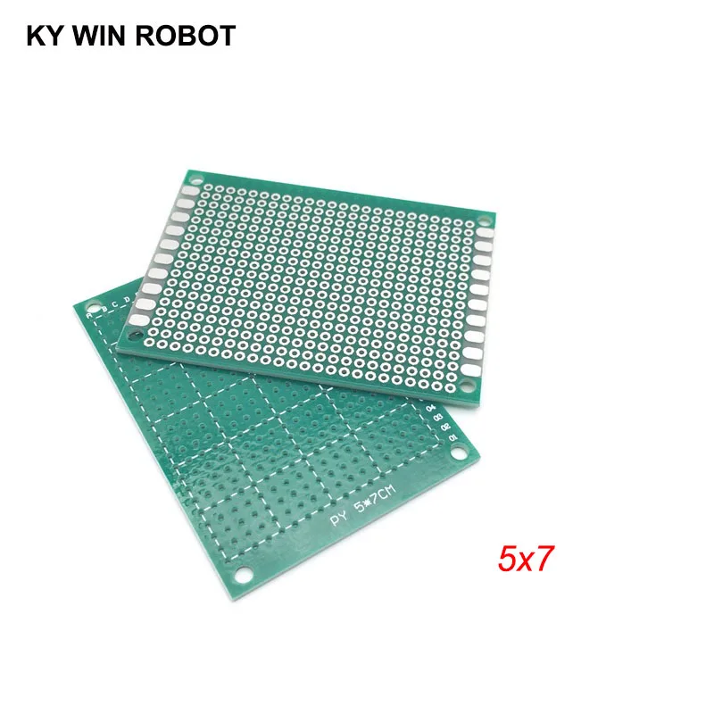 5 sztuk 5x7cm 50x70 mm jednostronny prototyp PCB uniwersalna płytka drukowana Protoboard dla Arduino