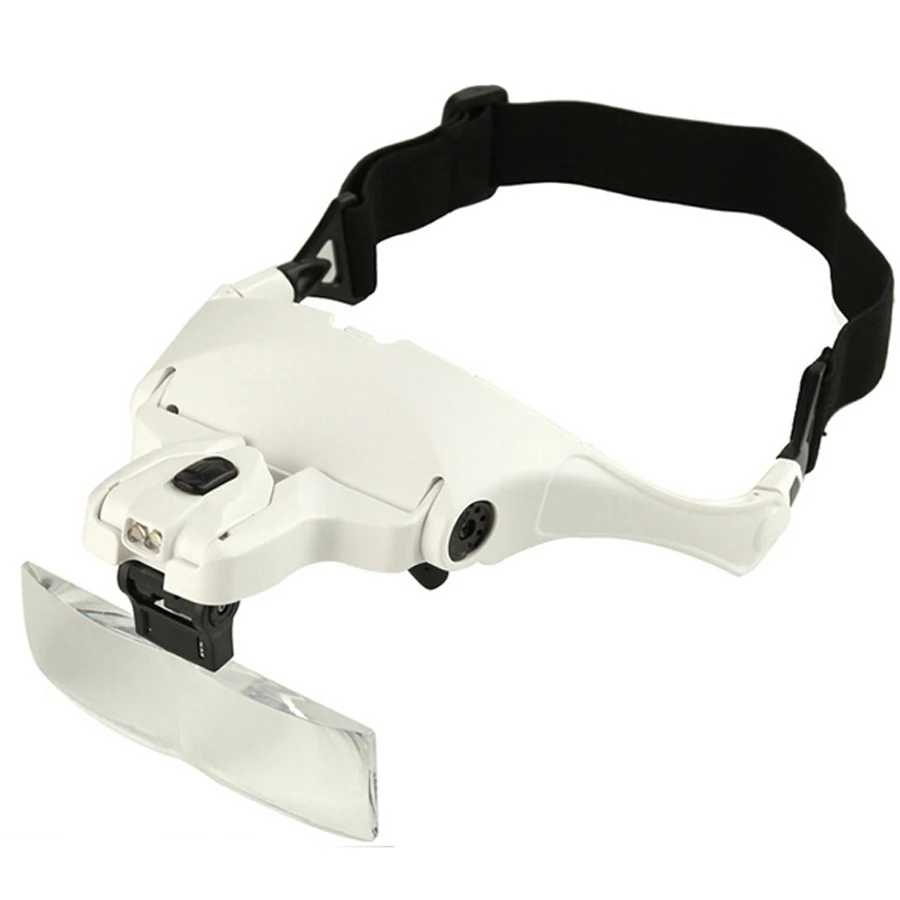 1.0X 1.5X 2.0X 2.5X 3.5X 5 Lens Adjustable Loupe Headband Magnifying Glass Magnifier for lip/eyebrow permanent makeup tattoo