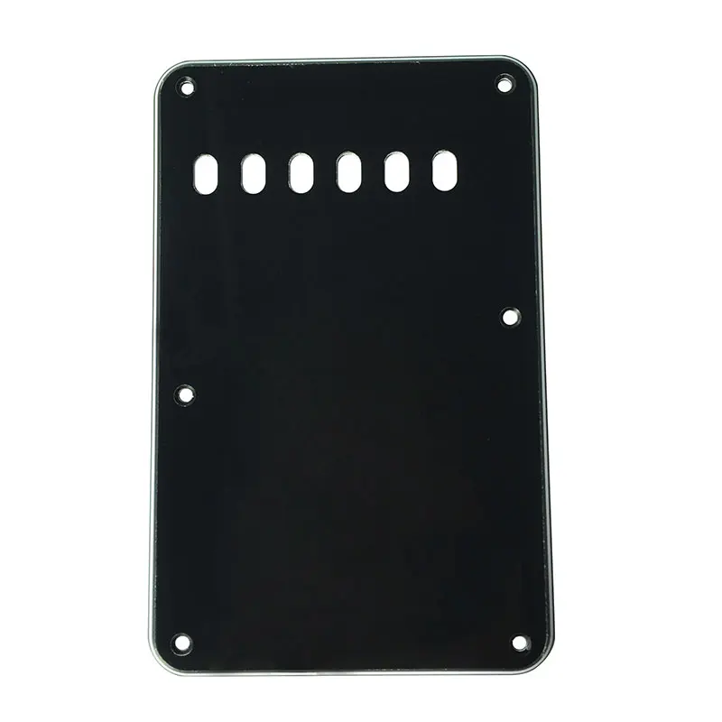 Pleroo Custom Guitar Parts - For Tremolo Cover 6 holes 57 Strat Back Plate Guitar Pickguard Scratch Plate